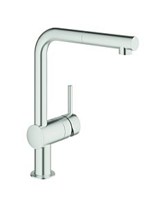 Grohe Minta Spültischarmatur 32168DCO herausziehbarer Auslauf, supersteel