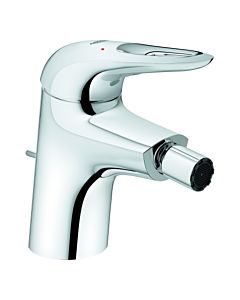 Grohe Eurostyle Bidetarmatur 33565003 chrom, mit Ablaufgarnitur, Griff offen