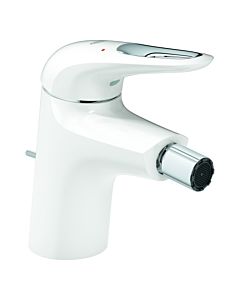 Grohe Eurostyle Bidetarmatur 33565LS3 moon White, mit Ablaufgarnitur, Griff offen