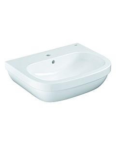 Grohe Euro Keramik Waschtisch 3933500H 60cm, alpinweiß PureGuard/Hyper Clean, 1 Hahnloch mit Überlauf