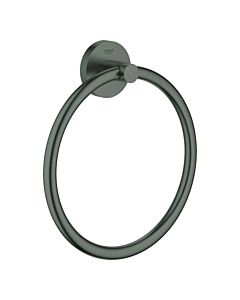 Grohe anneau Essentials serviettes match0 40365AL1 graphite dur brossé, fixation invisible