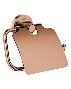 Grohe Essentials WC-Papierhalter 40367DA1 warm sunset, mit Deckel, verdeckte Befestigung