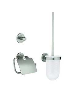 Grohe Essentials WC set 40407DC1 Supersteel, 3 in 2000 , fermeture dissimulée