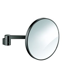 Grohe Selection cosmetic mirror 41077A00, 7x magnification, wall-mounted, without lighting, hard graphite