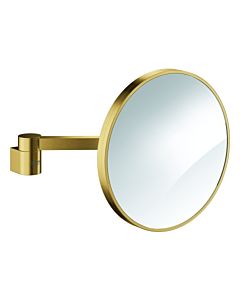 Grohe Selection Kosmetikspiegel 41077GN0 7-fache Vergrößerung, Wandmontage, ohne Beleuchtung, cool sunrise gebürstet