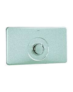 plaque Grohe et bouton poussoir 42261 42261SD0 acier inoxydable