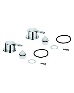 Grohe poignées Lineare 48357 48357000 marquage bleu / rouge chromé