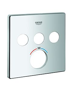 Grohe SmartControl Rosette für 49042000 Unterputz-Thermostat eckig, mit 3 Absperrventile, chrom