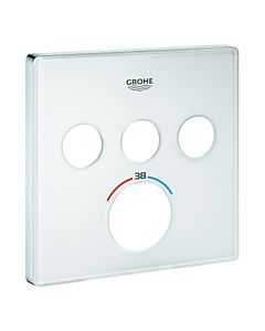 Grohe rosace 49043 49043LS0 UP-THM carré avec 3 ASV blanc lune