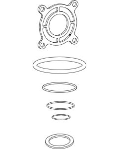 Jeu de joints Grünbeck BOXER K/KD, R/RD, A/AD 101635e pour BOXER R, RD, A, AD