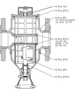 Grünbeck sealing set MX/MXA DN 25-100 107755 MX/MXA DN 25 - 100