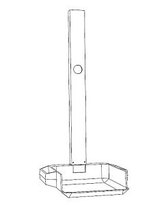 Grünbeck Konsole mit Laufschienenführung 115634e zu Exados Dosiercomputer EK 6