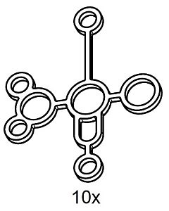 Joint de plaque Grünbeck, contenu : 10 pièces 128637 pour GS2/G2, VGC/VSC, GSX, VGX, VGR