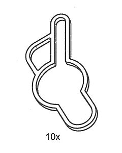 Grünbeck drive seal, 10 pieces, part number 128647, for GS2/G2, VGC/VSC, GSX, VGX, VGR