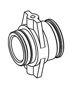 Grünbeck plug-in coupling connection adapter 187015e
