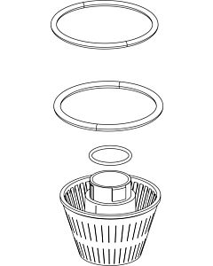 Grünbeck resin trap with O-ring 187616e for GS2/G2, GE2 / GSE2, softliQ
