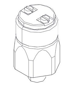 Grünbeck diaphragm pressure switch, normally closed, 0.1 bar, 93701101e, M10x1