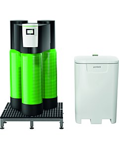 Système d&#39;adoucissement Grünbeck softliQ:LB120 185000230000 récipient à sel sur pied 275 kg