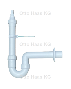 HAAS Waschmaschinen-Siphon 1930 DN 40, Kombi-Geräteanschluss, Ablaufgarnitur