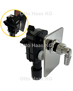 HAAS Oha concealed devices siphon 2074 DN 40/50, washing machine, drain, siphon