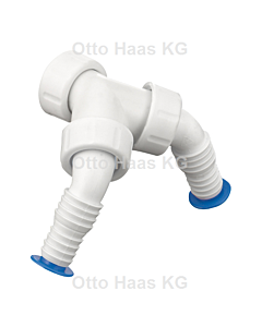 HAAS combination double device connection sleeve 2914 2000 &quot;and 3/4&quot;, with plugs and washers