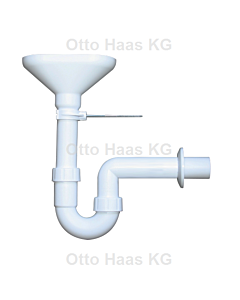 HAAS funnel siphon 3010 DN 40, leakage water, condensate water, drain