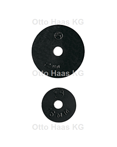 HAAS disque de robinet de qualité Oha 3518 18x4x4mm, noir