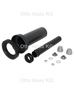 HAAS wall WC kit de raccordement 3600 DN 90/110, couvercle chromé , 300mm, WC