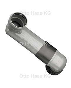 HAAS WC -Jump arch, tier arch 3983 DN 90/110, horizontal, shrink tubing