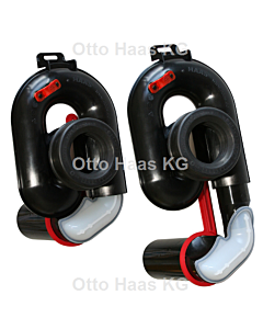 HAAS Urinal-Absaugsiphon 6000 DN 50, höhenverstellbar um 65mm, waagerecht, schwarz