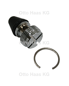 HAAS valve 6049 for Grohe Dal exposed urinal flush, chrome-plated brass
