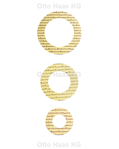 HAAS OHA-Press flange seal 8928 DN 100, PN 10, 100x158mm, according to DIN 2632