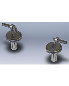 Hamberger Steckscharnier BVO-Spreizdübel D1302H Edelstahl, Drehpunkt