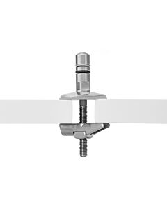 Haro BVO folding dowel hinge 407559 C0102G, stainless steel, pivot point height 24 mm, SoftClose classic