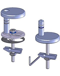 Haro BVO folding plug hinge 408342 C4602G, stainless steel, pivot point height 30mm, SoftClose classic