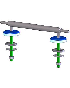 Haro special hinge 408965 S 3902W, stainless steel, pivot point height 27mm