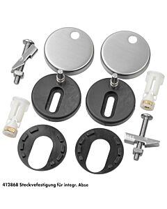 Haro plug-in fastener 793100300 stainless steel, from above for integrated mounting