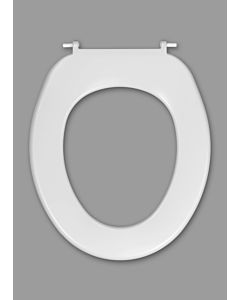 Haro Haromed base WC 531051 blanc , charnières en acier inoxydable, SolidFix, 2 points, sans couvercle