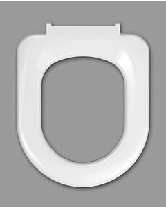 Haro WC-Sitz Stream 520749 weiss, ohne Deckel, Edelstahl Scharniere