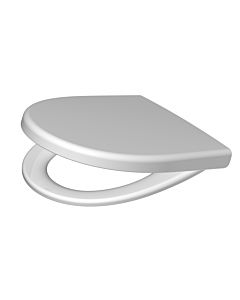 Abattant de toilette Haro Kadett 300 S 791880202 blanc, avec couvercle et fixation en acier inoxydable