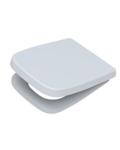 Abattant de toilette Haro 795660102 blanc, avec couvercle, fixation par prise, amovible, système Click-O-Matic