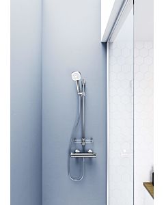 Barre de douche Hansa Hansabasicjet Style 44790131, 920 mm, 3 jets, fixation murale, chromée