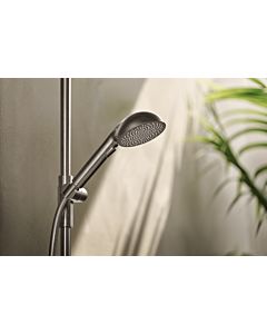 Hansa de douche à main AURELIA 4717012080 montage mural, Ø 110 mm, 3 jets, acier brossé