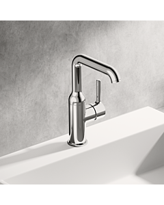 Hansa HANSAVANTIS Style mitigeur lavabo 54542207 levier à goupille, avec garniture de vidage , saillie 147 mm, chromé