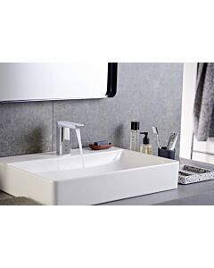 Hansa Hansastela mitigeur de lavabo infrarouge 57162279 fonctionnement sur batterie, projection 105mm, chromé