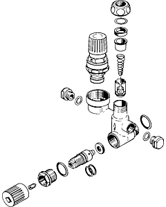 Hansa valve block 6 bar 59905142