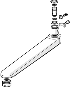 Hansa spout complete 59910417 235 mm, chrome-plated