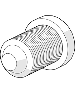 Hansa butée Hansa M6 x 10, noire 2,5 59911435 59911435