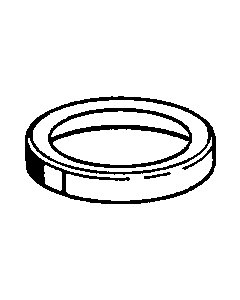Hansa rosette for single fittings chrome 59912259