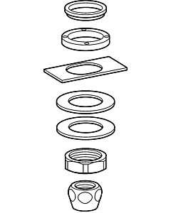Hansa montage complet pour robinet de colonne 59912335 falseva